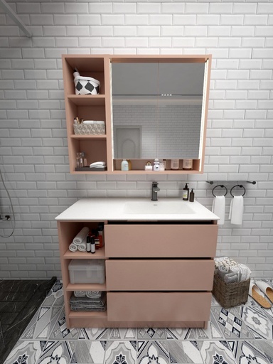 Colección Ballota - Mueble Luzia - Color Albaricoque Desnudo